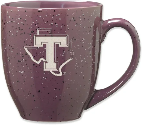 Miniatura 180 de Rico Industries NCAA Virginia Tech Hokies Maroon - Taza de café de cerámica grabada con láser, color del equipo, 16 onzas