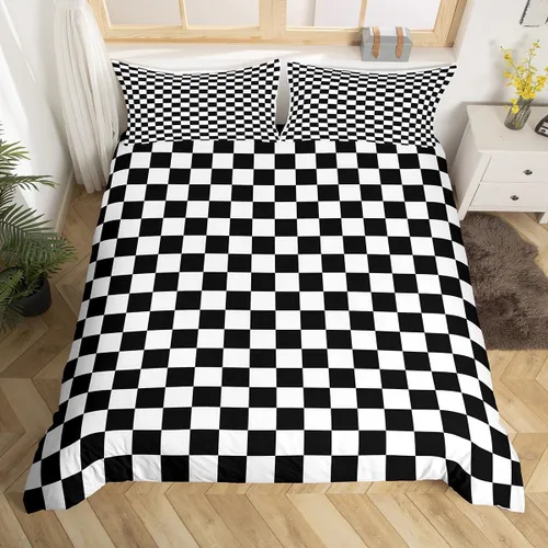 Miniatura 14 de Manfei Juego de ropa de cama de silueta de ciervo, tamaño individual, funda de edredón con patrón de flechas y cuernos con 1 funda de almohada