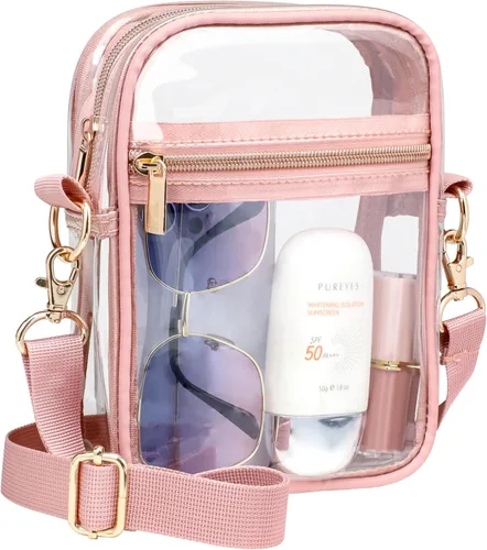 Miniatura 23 de PACKISM Bolsa transparente para eventos de estadio – Monederos pequeños transparentes para mujer, bolsa bandolera para conciertos y eventos