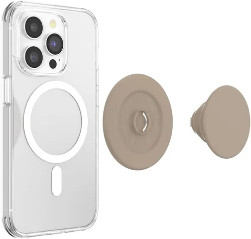 Miniatura 4 de PopSockets Agarre para teléfono con soporte magnético, parte superior intercambiable, sujeción segura para fundas MagSafe de iPhone, agarre