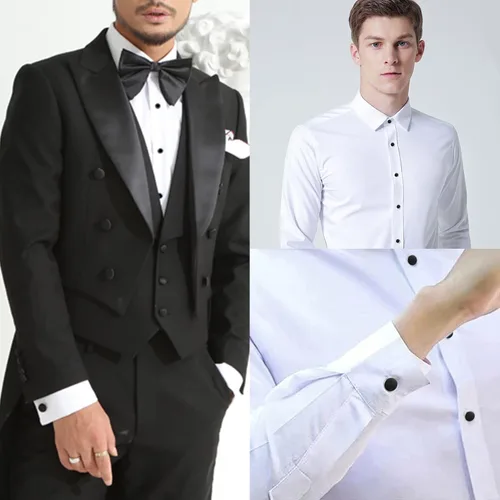 Miniatura 12 de Zealmer gemelos de acero inoxidable 316L para hombres, negocios, bodas, 1 par