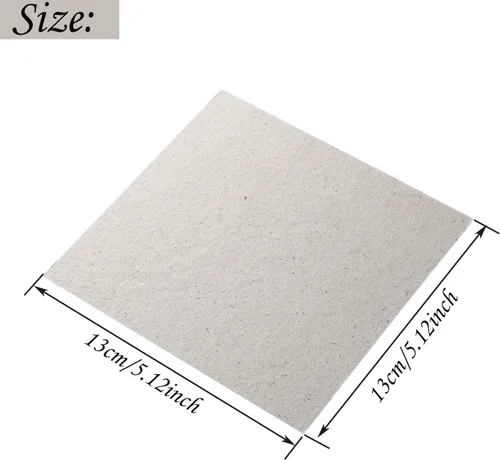 Miniatura 4 de Juerly - Cubiertas de guía de ondas para microondas, paquete de 4 láminas de placas de mica para aislamiento térmico universal de microondas, parte