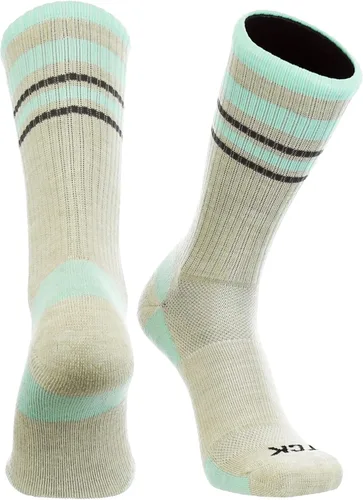 TCK Calcetines de lana merino para hombres y mujeres para senderismo, caza, ciclismo de montaña, longitud de la tripulación para botas