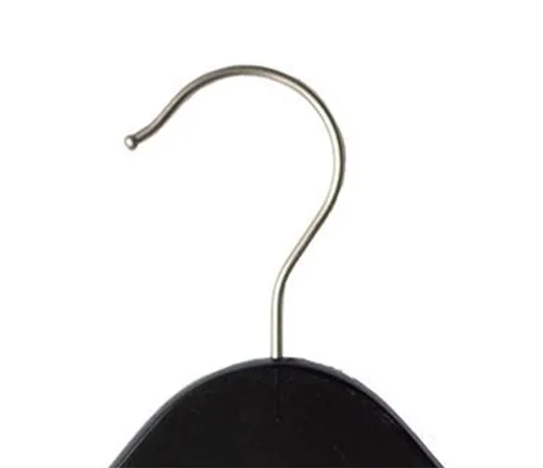 Miniatura 3 de NAHANCO Perchas de madera para bebés/bebés, negro de bajo brillo - 25/CTN.