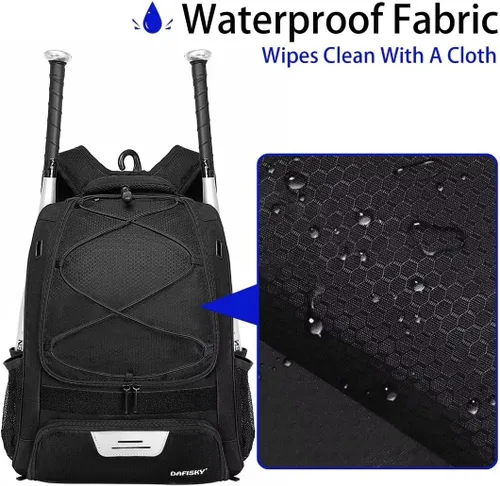 Miniatura 7 de DAFISKY, Mochila para Bolsón de Béisbol y Sóftbol - Mochila para Equipo de Bate de Béisbol, Sóftbol y Bola T para Jóvenes y Adultos con Soportes