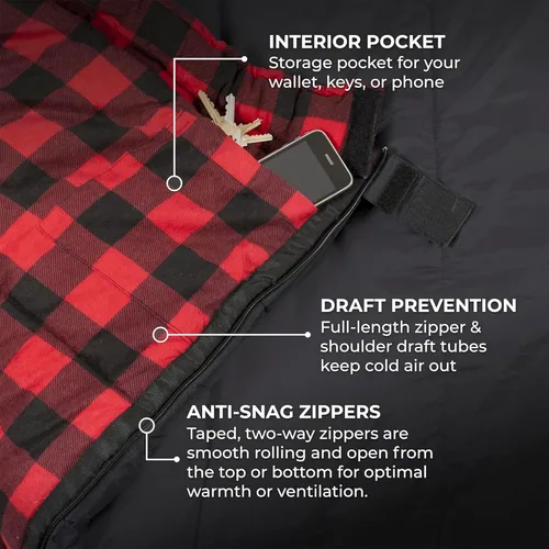 Miniatura 3 de Teton Celsius XXL Sleeping Bag, Cold Weather Sleeping Bags for Adults and Kids, Camping Made Easy and Warm. Compression Sack Included, 35F, 25F, 0F