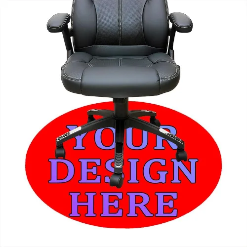 Miniatura 15 de Tapete redondo personalizado para silla de escritorio de oficina, diseño de tu propio logotipo de foto, texto, alfombrillas circulares