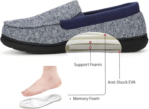 Miniatura 4 de RockDove SILVADUR - Pantuflas antiolor para hombre, 8