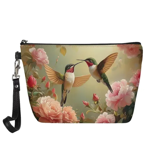 Miniatura 34 de AFPANQZ Bolsas de maquillaje de viaje personalizadas para mujeres y niñas, bolsa de almacenamiento de artículos de tocador, bolso al aire libre