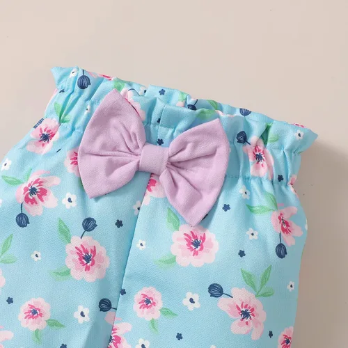 Miniatura 7 de Conjunto de ropa para bebé recién nacido, conjunto de pantalón floral, ropa de algodón para niñas