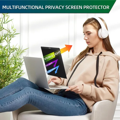 Miniatura 4 de STARY Pantalla de privacidad Macbook Air de 13 pulgadas (2018-2021, M1) y Macbook Pro de 13 pulgadas (2016-2022, M1, M2), magnética extraíble