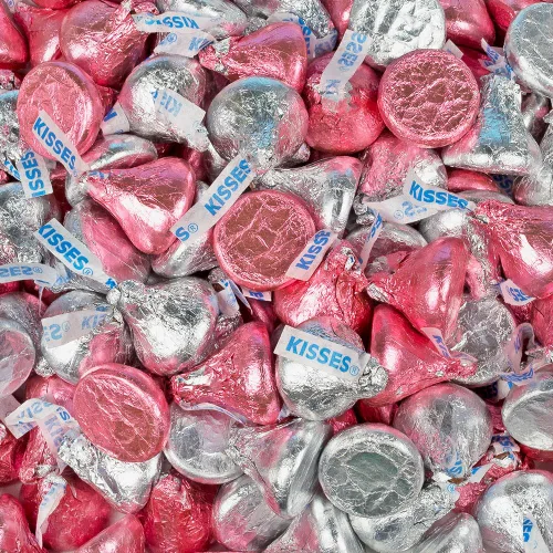 Miniatura 10 de 180 piezas de chocolate con leche Blue & Silver Candy Kisses (1.8 libras)