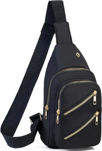 Miniatura 24 de Banelu Mochila Pequeño Bolso Bandolera para Mujeres de Moda, Bolso Pequeño de Cadera de Cruz Mochila de Senderismo de Viaje