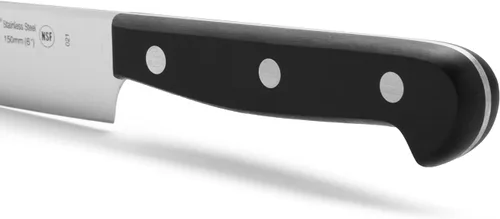 Miniatura 4 de Arcos Cuchillo de chef de 6 pulgadas de acero inoxidable. Cuchillo de cocina para cortar y pelar alimentos pequeños. Mango ergonómico