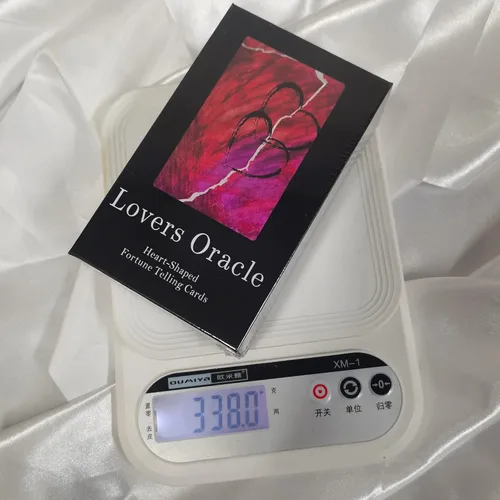 Miniatura 4 de Han Yu Bowen Love Oracle & Tarot Cards - Baraja de 80 cartas de llama gemela con mensajes Negro