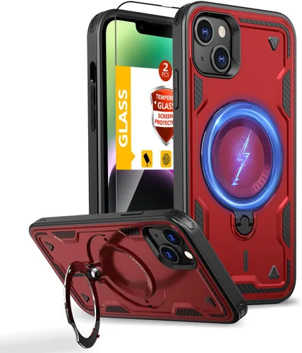 Miniatura 82 de Funda magnética para Google Pixel 9A compatible con cargador inalámbrico MagSafe, para Pixel 9A, funda de teléfono integrada de 360 °, con 2