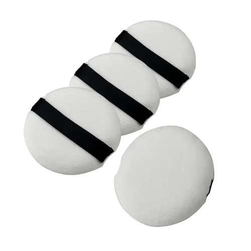 4 almohadillas de maquillaje de polvo de 2.16 pulgadas, almohadillas de maquillaje con cinta para rostros para polvo para reemplazo suelto y base (4