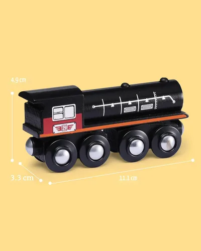 Miniatura 5 de Accesorios de set de tren de madera SainSmart Jr., set de coche de juguete magnético (10 piezas), compatible con todas las marcas principales