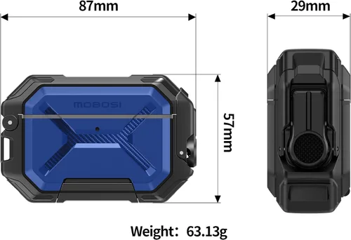Miniatura 5 de MOBOSI para AirPods Pro 3 Funda [Funda Impermeable IP68 para AirPods Pro 3 y Compatible con MagSafe] Funda Protectora de Grado Militar para AirPods
