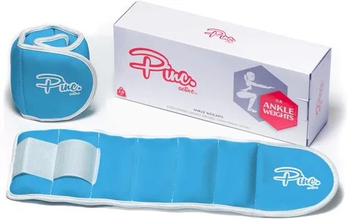Miniatura 9 de Ankle Weights Set - 0.5lb, 1lb, 2lbs, 3lbs, 4lbs, 5lbs, 8lbs and Adjustable Sets - for Women, Men and Kids Azul bebé