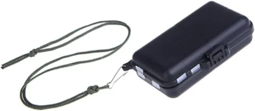 Miniatura 3 de INOOMP Caja de almacenamiento compacta para aparejo de pesca, 9 compartimentos, color rosa de plástico para pesca