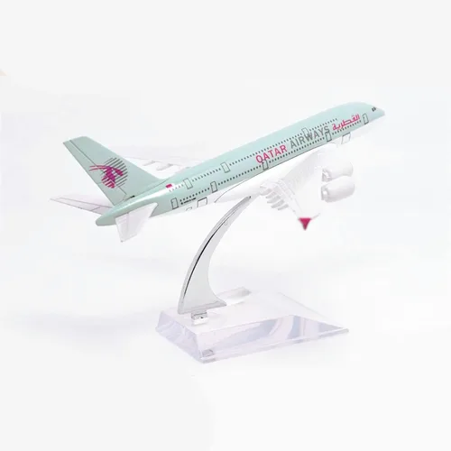 Miniatura 5 de 1:400 A380 Qatar Airways Avión Modelo Simulación Avión Modelo Avión Avión Modelo Aviación Aviación Modelo Kit de Aviación para Colección