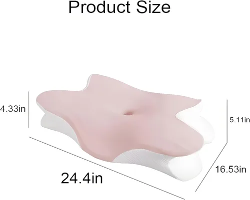 Miniatura 5 de Almohada cervical cervical para dormir, almohadas de espuma viscoelástica, almohadas ergonómicas para aliviar el dolor de cuello, almohada