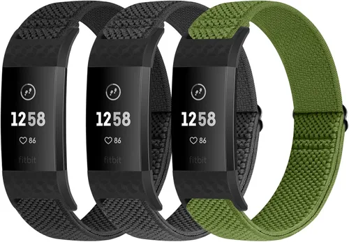 Miniatura 11 de Bandas compatibles con Fitbit Charge 2 bandas para mujeres y hombres, edición clásica y especial, correa de repuesto de nailon elástico ajustable