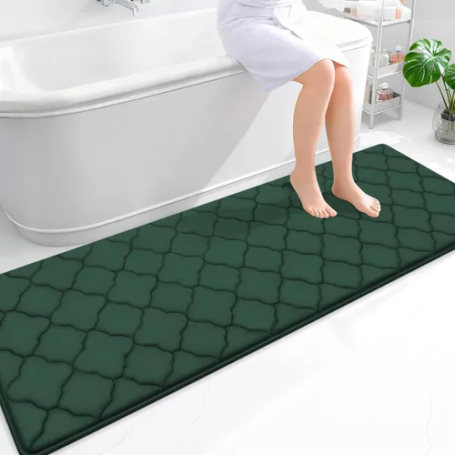 Miniatura 179 de OLANLY Alfombra de Baño de Espuma Viscoelástica de 24 x 16 pulgadas, Ultra Suave y Absorbente, Alfombras de Baño Antideslizantes, Cómodas, Lavables