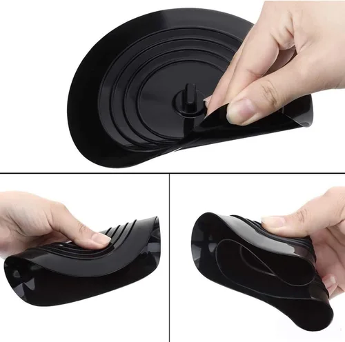 Miniatura 2 de VIGOR PATH Juego de 2 tapones de silicona para bañera – Tapones de fregadero de 5.9 pulgadas – Cubiertas planas de drenaje de bañera, captador