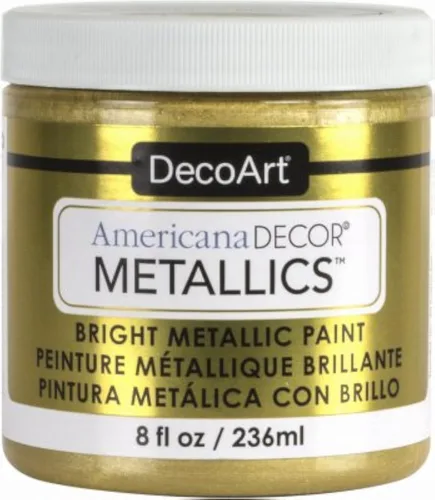 Miniatura 21 de DecoArt Americana Decor Metallics - Pintura metálica de oro de 24 quilates, paquete de 3 (8 onzas líquidas), pinturas metálicas de bricolaje