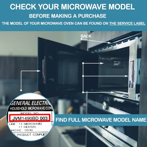 Miniatura 4 de WB06X10309, WB06X10654 Reemplazo del filtro de grasa para horno de microondas para muchas estufas GE WB06X10359, 5230W1A012B - 7-5/8 x 5-1/8 x 1/8