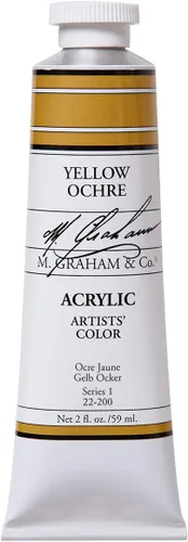 Miniatura 38 de M. Graham - Pintura acrílica de tubo de 2 onzas, carmesí Alizarin Alizarin Crimson