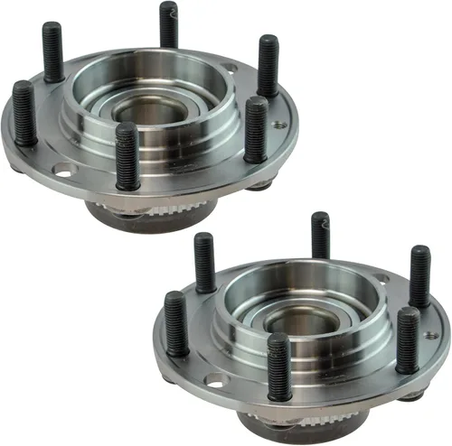 Miniatura 220 de TRQ Juego de 2 rodamientos de rueda delantera y conjunto de cubo 4WD compatible con Ford Ranger Mazda B4000 1998-2000