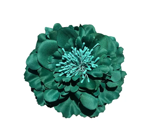 Miniatura 14 de Broche de flores de peonía bohemio para mujer, broche de flores para viajes, fiestas, festivales PF-11 (negro) (paquete de 1)