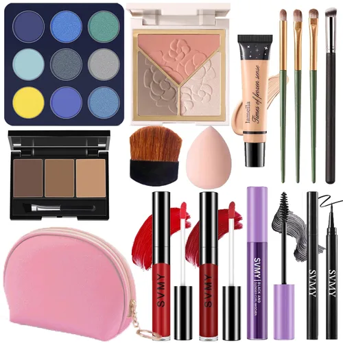 Set de maquillaje para mujeres, kit de maquillaje para principiantes y profesionales, juego de maquillaje para adolescentes y adultos, regalo de