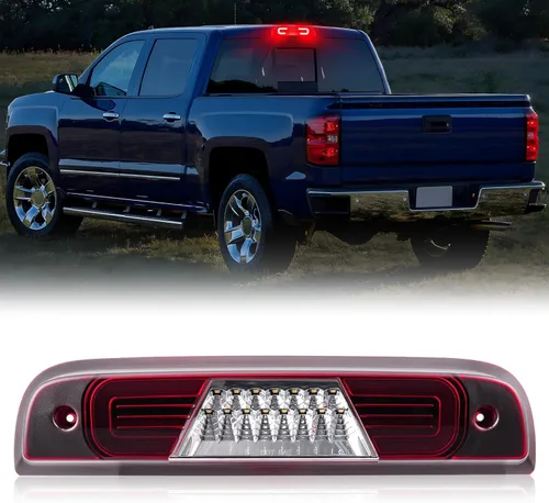 Miniatura 10 de R&F Auto Tercera luz de freno LED de repuesto para Silverado Sierra1500 2500HD 3500HD 2014-2019, luz estroboscópica de carga de techo, lámpara