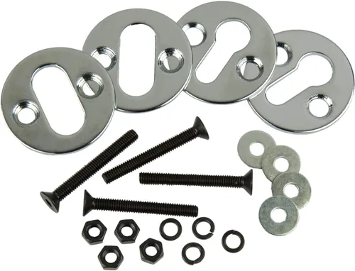 Miniatura 3 de Raider 19-610 Deluxe Cromo 5-3/4" Ancho Rueda Calzo para Motocicletas, Ciclomotores, Remolques