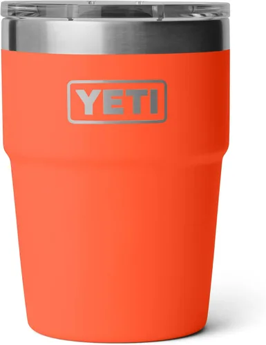 Miniatura 10 de YETI Rambler - Vaso apilable de 16 onzas, aislado al vacío, de acero inoxidable con tapa MagSlider Apilable