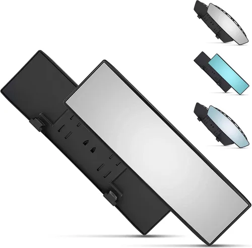 Miniatura 9 de Verivue Espejo retrovisor panorámico universal de 12 pulgadas, espejo retrovisor antirreflejos de gran ángulo para automóvil, accesorios de espejo