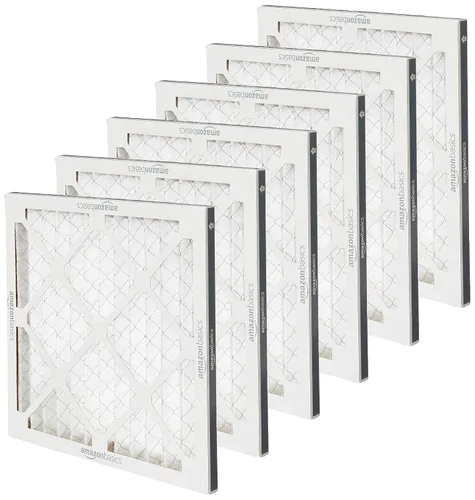 Miniatura 3 de Amazon Basics 6 filtros de aire de 14 x 14 x 1 pulgadas, filtros MERV 8 para caldera/aire acondicionado (tamaño real: 13.75" x 13.75" x 0.75")