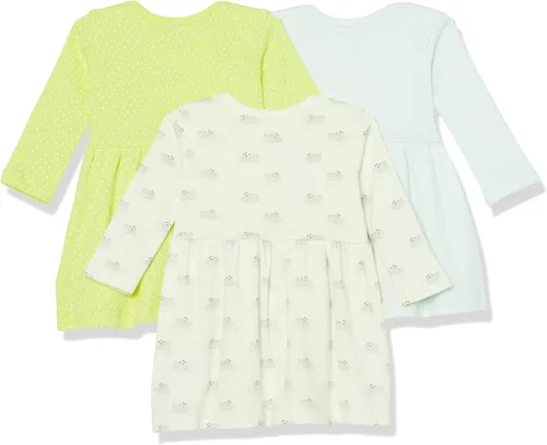 Miniatura 2 de Tienda Essentials Vestido de manga larga para bebé, paquete de 3