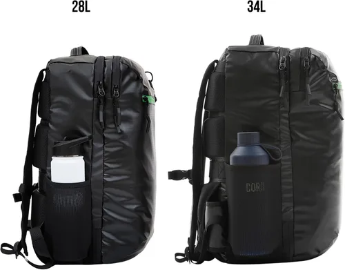 Miniatura 8 de COR Surf Mochila de viaje de mano Island Hopper 2.0 Mochila ultraligera aprobada para artículos personales 28L Negro Edición impermeable