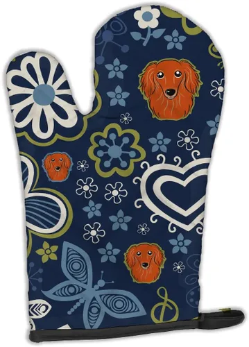 Miniatura 223 de Caroline's Treasures BB4020OVMT Dog House Collection Border Collie - Guante de horno grueso resistente al calor para sartenes calientes y horno