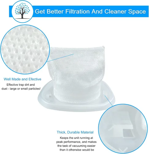 Miniatura 4 de Filtros HNVCF10 para Black and Decker HNVC220B, HNVC215B, HNVC215B10, HNVC215B12AEV, HNVC215BW52, HNV215B12, HNVC115B22, HNVC115J, HNVC115J066