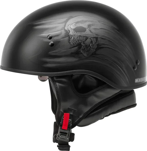 Miniatura 6 de GMAX HH-65 Naked DOT aprobado medio casco para motocicleta, ciclomotor, scooter y más
