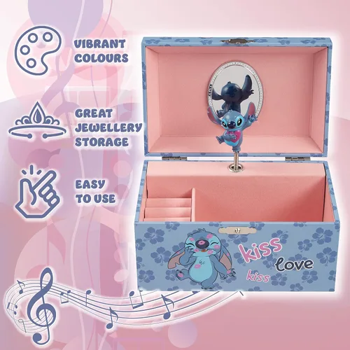 Miniatura 4 de Disney Encanto - Joyero musical para niñas, caja de almacenamiento de princesa congelada con caja de música giratoria Mirabel, la Sirenita, Ariel