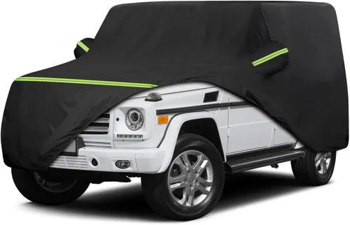 Miniatura 9 de QUNSUNUS Funda impermeable para camioneta Ford F-150 Super Crew Cab de 6.5 pies de cama corta, cubierta exterior para camioneta con cremallera