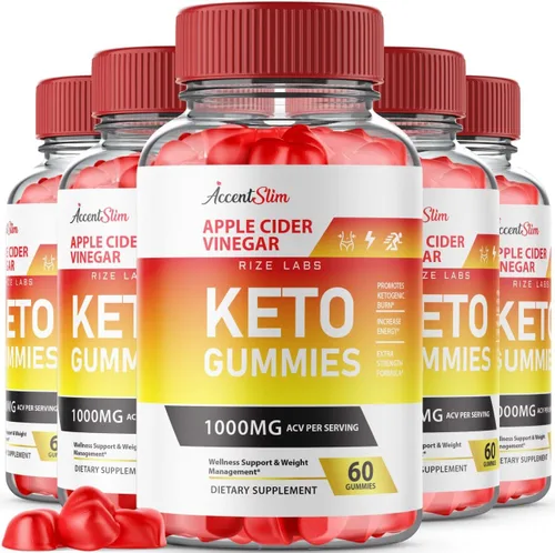 AccentSlim - Gomitas Keto AccentSlim de vinagre de sidra de manzana de 1000 mg AccentSlim Keto Gummies (300 gomitas)