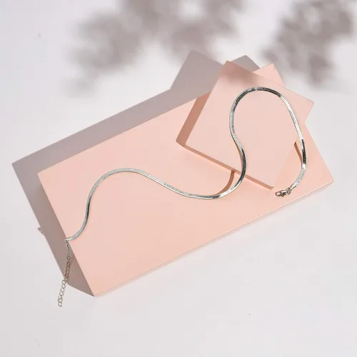 Miniatura 4 de PAVOI - Collar ajustable chapado en oro de 14 quilates, con eslabones de clip, con cuentas, espiga de serpiente y cadena Figaro
